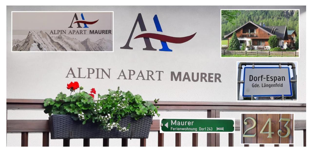 Alpin Apart Maurer 란켄펠트 외부 사진